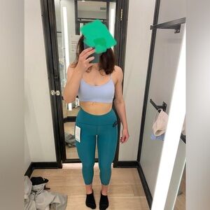 Lululemon Flow Y Bra Blue Linen Size 10